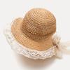 Cappello da Sole in Paglia per Bambina Principessa Cappellino da Spiaggia Genitore Bambino Protezione UV Tesa per Bambino Piccolo Primavera Estate Esterno