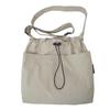 Nylon Casual Bucket Bag For Travel And Leisure With Drawstring Closure For Men And Women
