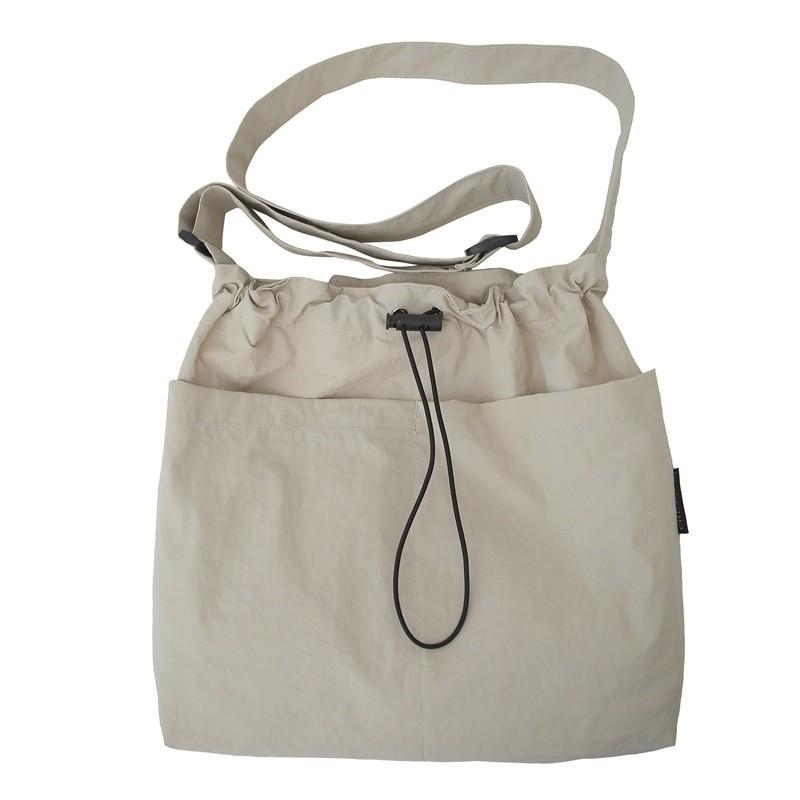 Nylon Casual Bucket Bag For Travel And Leisure With Drawstring Closure For Men And Women