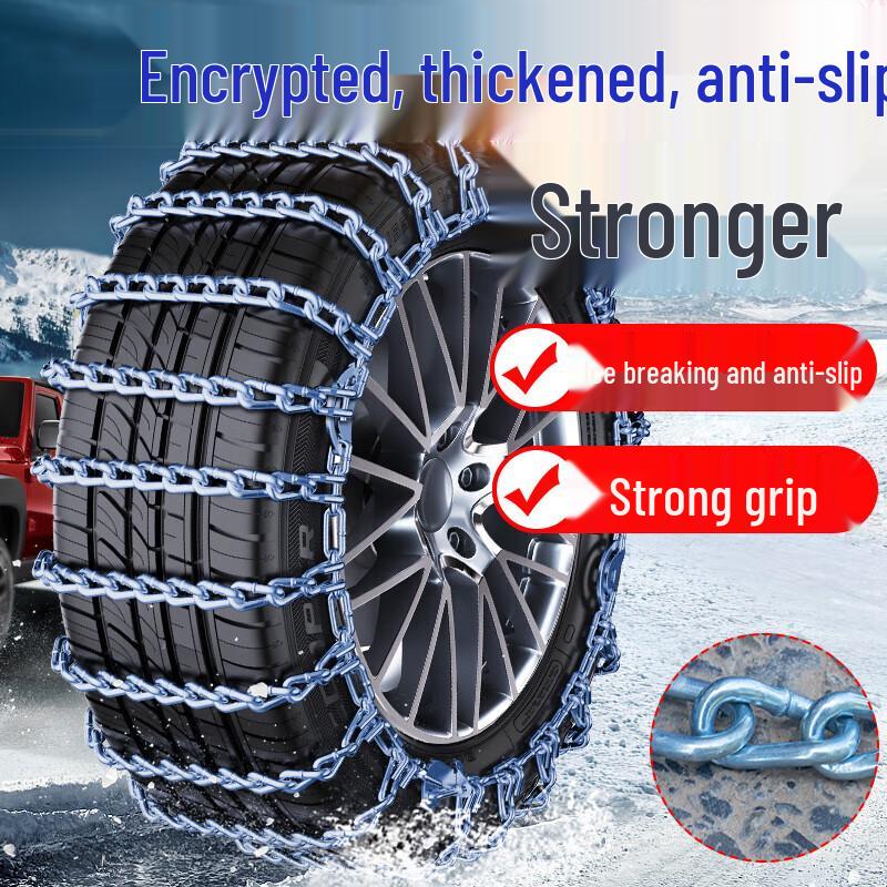 Univerzální protiskluzové sněhové řetězy pro auta, SUV, sedany, nákladní vozy – Snadné vyjetí ze sněhu, není potřeba zvedák