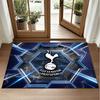 Tottenham Hotspur Design Crystal Velvet Rug Soft Decorative Mat for Bedroom Entrance