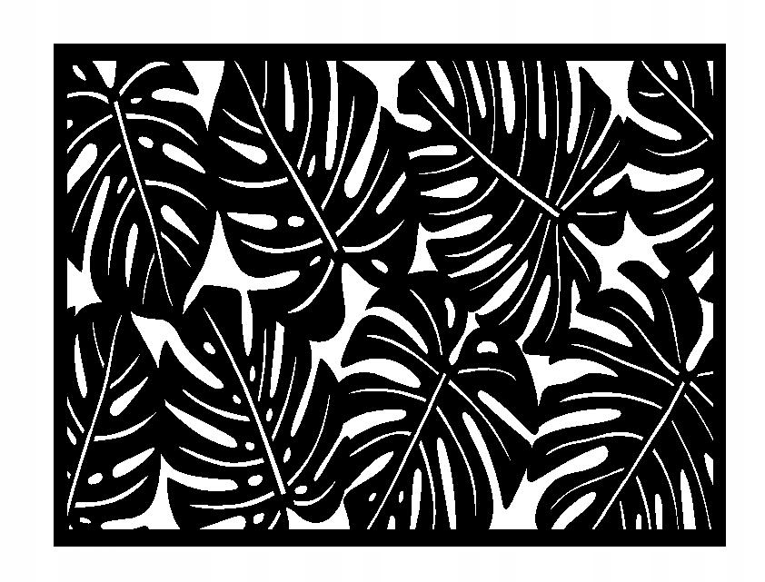 Kitchen table mat for monstera table AŻUR white