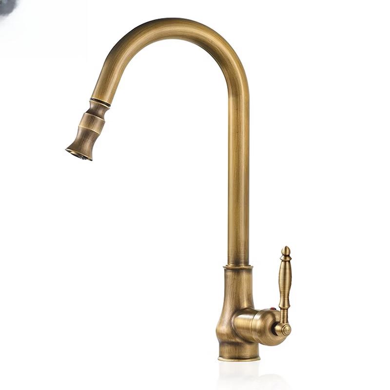 TLXT French Retro Kitchen Faucet