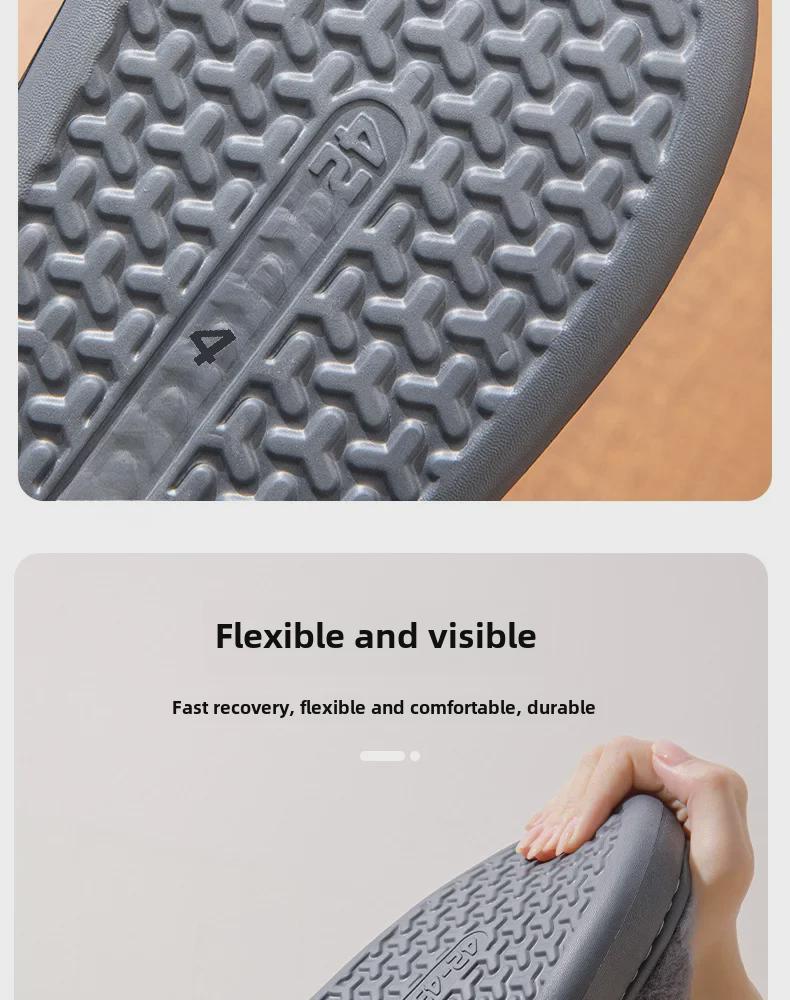 Pánské zimní bavlněné pantofle nadměrné velikosti: Silný, Plyšový a Vhodný pro Vnitřní i Venkovní Použití.