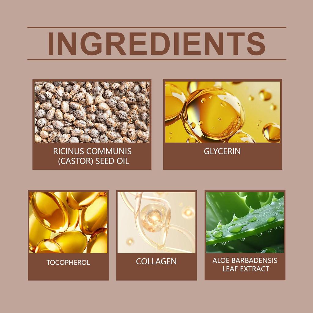 WoodSleep Castor Oil 100ml: Deep Hydration + Follicle Repair! Natural Formula, Suitable for Face/Body/Eyebrows & Eyelashes