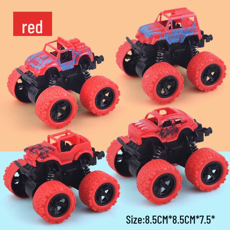 Children s Four-Wheel Drive Inertial Stunt Off-Road Toy Car - Exquisite Gift красный