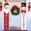 Christmas Door Decoration 2026 Merry Christmas Banner Decor for Home Hanging Xmas Ornament Navidad Happy New Year Gift 2026
