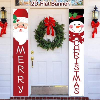 Christmas Door Decoration 2026 Merry Christmas Banner Decor for Home Hanging Xmas Ornament Navidad Happy New Year Gift 2026