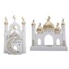 Decorações de Casa para o Eid do Ramadã Torre de Mesquita Dourada e Branca Decorações Islâmicas de Eid Mubarak Ornamento de Mesa Presente para Mulheres Homens