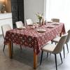Mesa de Jantar Cozinha Festa Decoração Lavável Algodão Linho Retângulo Toalha de Mesa