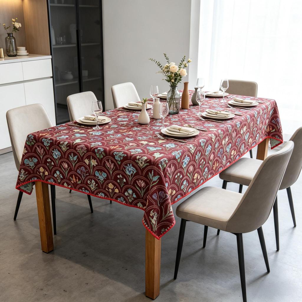 Mesa de Jantar Cozinha Festa Decoração Lavável Algodão Linho Retângulo Toalha de Mesa