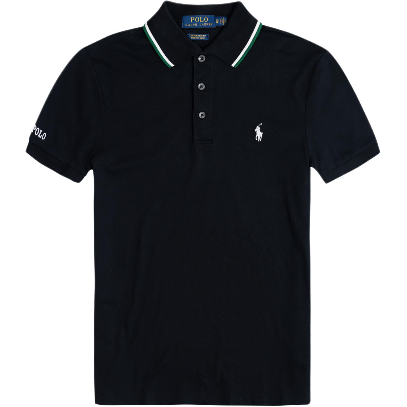 

Polo Ralph Lauren Пуловер с вышитым логотипом пони, футболка поло с коротким рукавом, мужские топы 710791505-001 XS