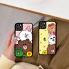 Cartoon Cute C-Cony B-Brown Phone Case For Iphone 11 12 13 14 15 Pro Max 17 16 Plus Hard PC+TPU Back Cover