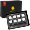 SaintGraal Ice Cubes - Birthday Gift for Men - Non-Melting Stainless Steel Ice Cubes with Whiskey Stones