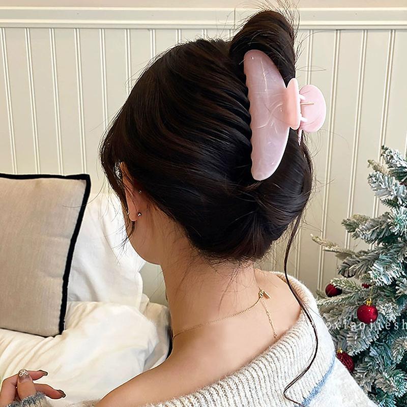 Proužky Spona do vlasů Akrylová Barevná Spona Dámské Krabí Sponky do vlasů Dívky Make-up Mycí Nástroj Vlasové doplňky