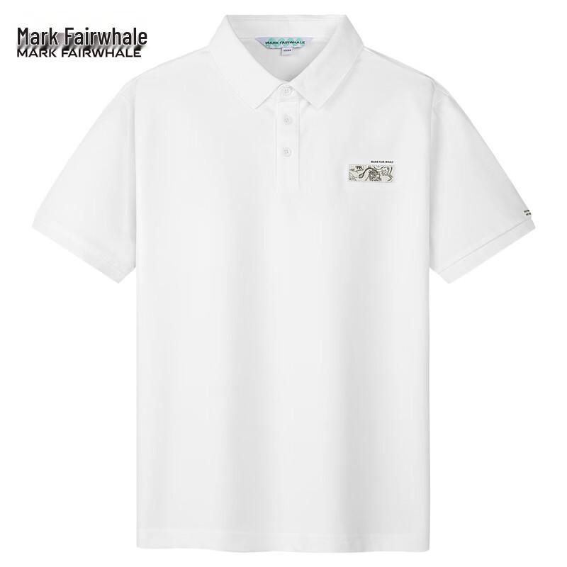 Mark Hua Fei Men's Embroidered Breathable Short Sleeve Polo Shirt