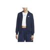 Knitted Casual Sports Hooded Jacket Women Jackets Obsidian White DQ5472-451