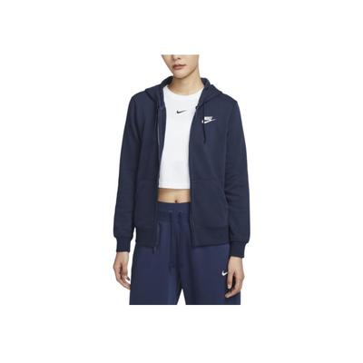 Jaqueta com Capuz Esportiva Casual Tricotada Feminina Jaquetas Branco Obsidiana DQ5472-451