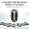 12-24V Car 200W Dual Port Mini USB Charger Ultra Fast Charging Cigarette Lighter Socket Aluminum Cell Phone Charging Adapter