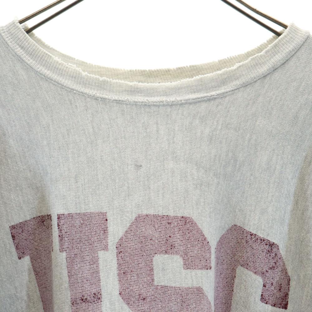 Champion 90s Embroidered tag REVERSE WEAVE Made in USA Old College Long sleeve sweat trainer Men's Used