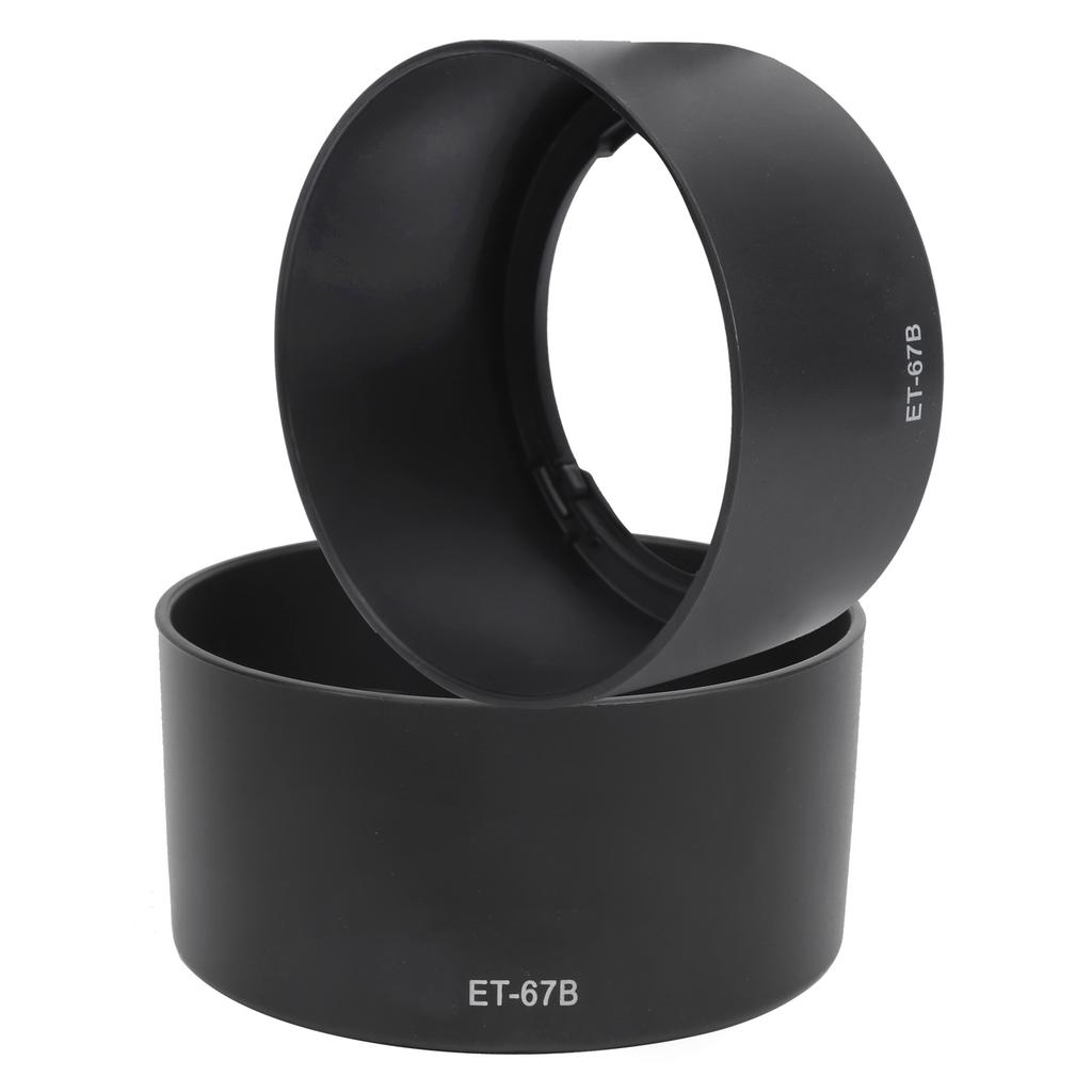 2pcs ET67B Plastic Camera Mount Lens Hood Lightweight Fit for EFS 60mm F 2.8 USM Lens