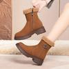 Fashion AIYUQI Women Snow Boots Genuine Leather 2025 New Large Size Anti Slip Women's Winter Boots Fashion Wool Warm Women's Ankle Boots