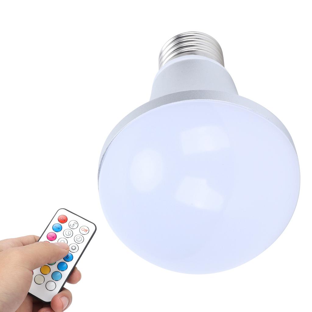 E27 16 Color RGB Bulb Colorful RGBW Bulb with Remote Control for Home Lighting 85‑265V