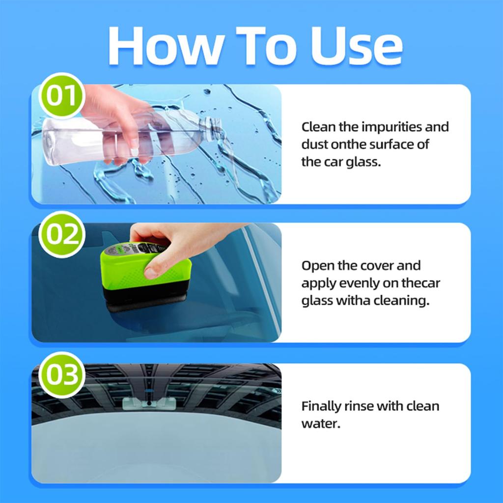 Automotive Film Cleaning Brush, Upgraded Car Glass Film for Windshield, Reusable