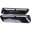 Hood Scoop Air Vent Outlet Insert Cover Trim Compatible with Dodge Challenger 2015 2016 2017 2018-2022 Black Carbon Fiber Style Plastic