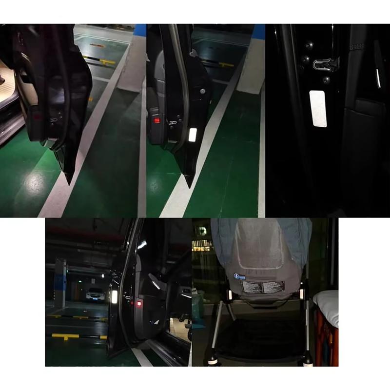 Invisible Black Reflective Helmet Tape Arrow Pattern Scratch Resistant Durable Reflective Film Stickers for Motorcycle Outdoor Riding