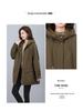2024 Women's Plus Size Velvet Parka: Mid-Length, Loose Fit, Thickened Hooded Winter Coat for Middle-Aged Moms