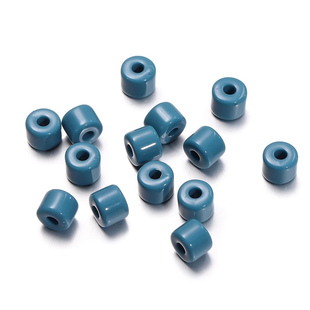 50/100pcs 5x6mm Acrylic Tube Beads Spacer Loose Bead for Necklace Bracelet Earrings Findings DIY Jewelry Making Accessories