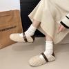 One-pedal Doudou Shoes Women's Winter 2025 New Versatile Low-top Mao Mao Shoes Wear One-button Classic Warm Cotton Shoes