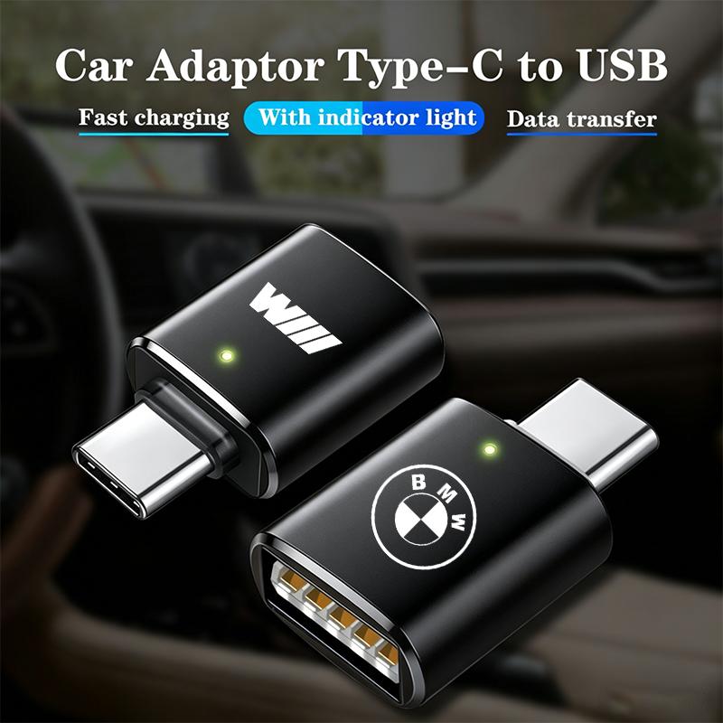 For BMW M X1 X3 Data Line Type-C To USB Adapter High Speed Port Accessories Key Chain For BMW G80 G06 G07 G42 G14 G15 G16 F82 M1 M2 M3 M4 M5 M6