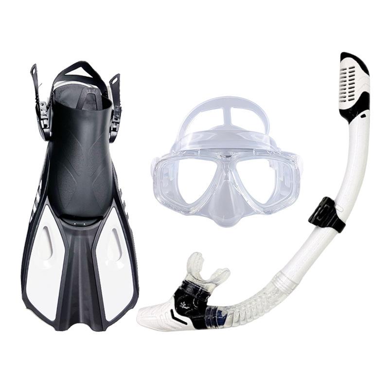 Outdoor sports equipment snorkeling Sambo large frame diving goggles fully dry breathing tube fins snorkeling set