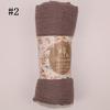 Muslim Women Solid Color Scarf Shawl Cotton Crinkle Hijab