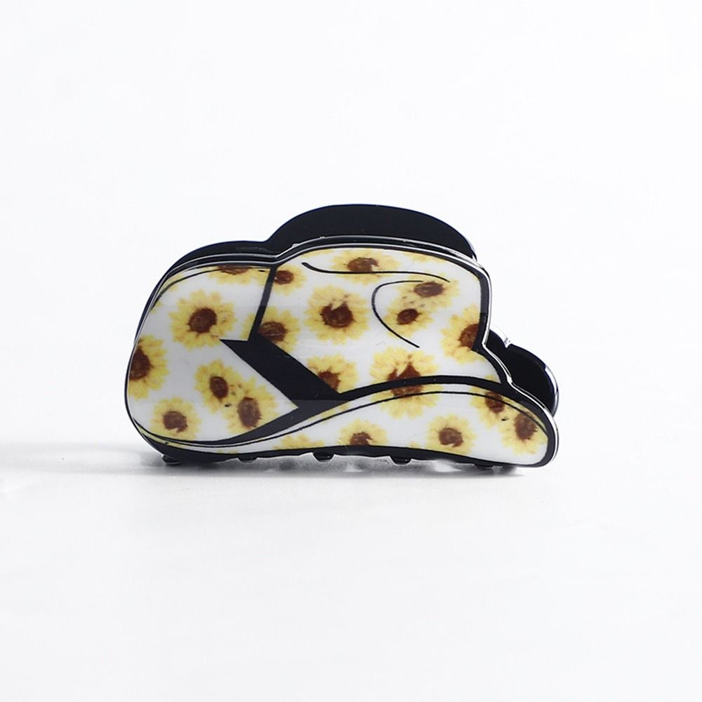 

Print Tongue Cowboy Hat Grab Clip Korean Style Headwear Star Hair Claw Female Hair Accessories F