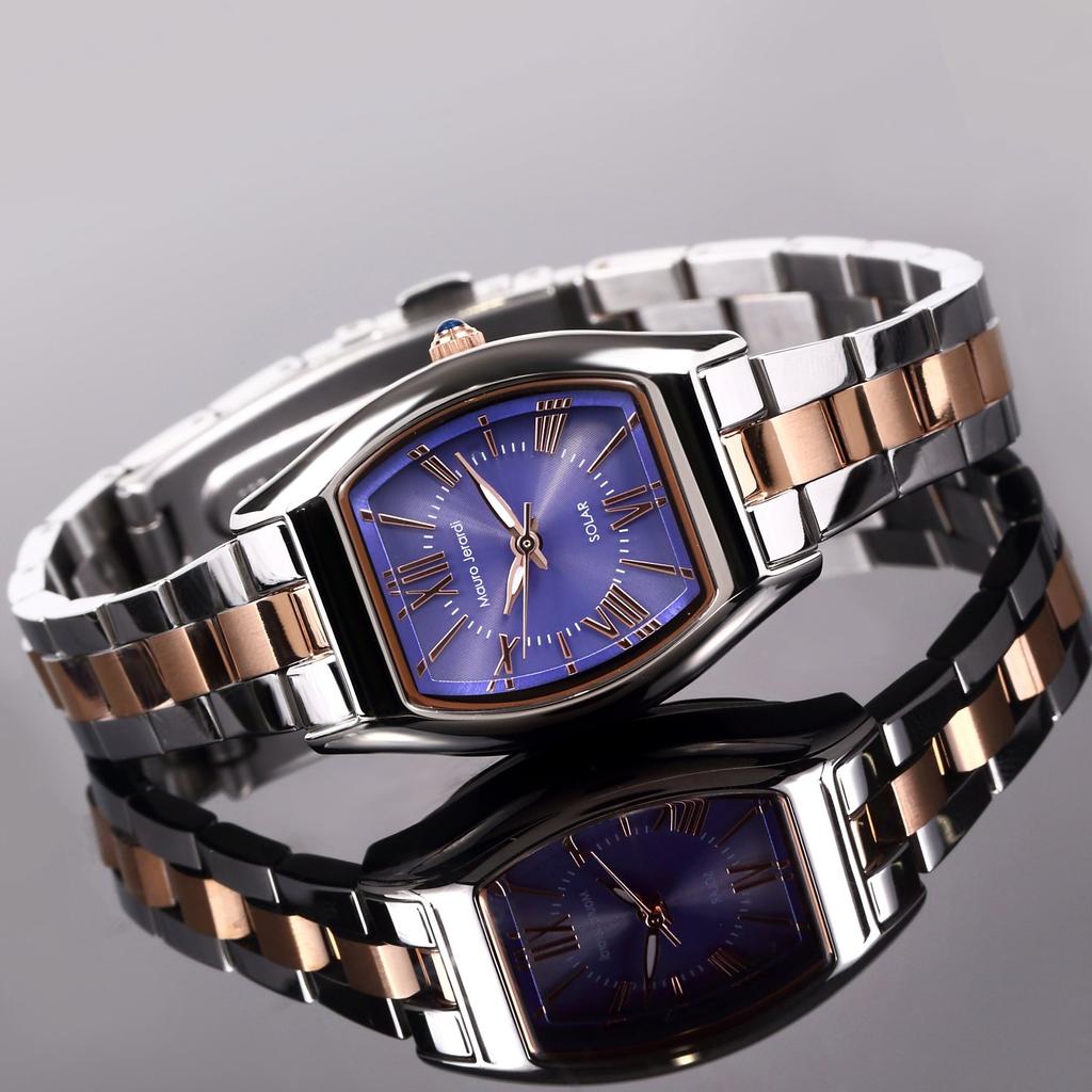 Montre Solaire 3 Aiguilles Argent [Mauro Geraldi] MJ058-2 Femme
