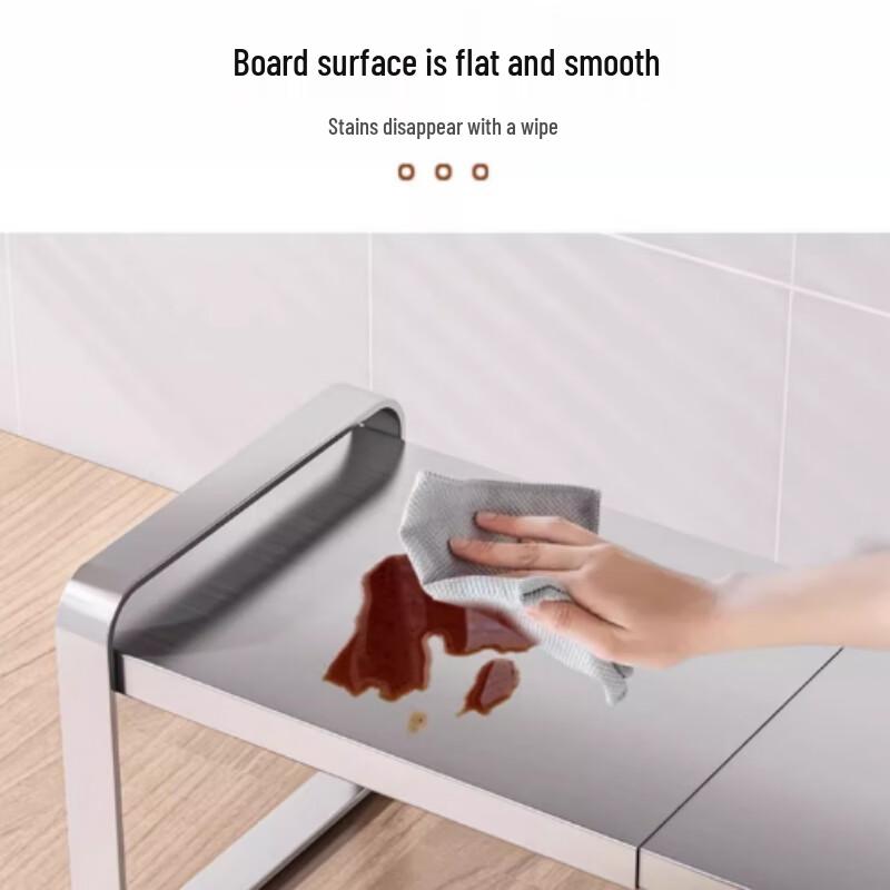 Retractable Stainless Steel Kitchen Countertop Storage Shelf