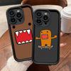 Cute Domo Kun Phone Case For IPhone 11 12 13 16 15 17 14 Pro Max Soft Funda Silicone Cover