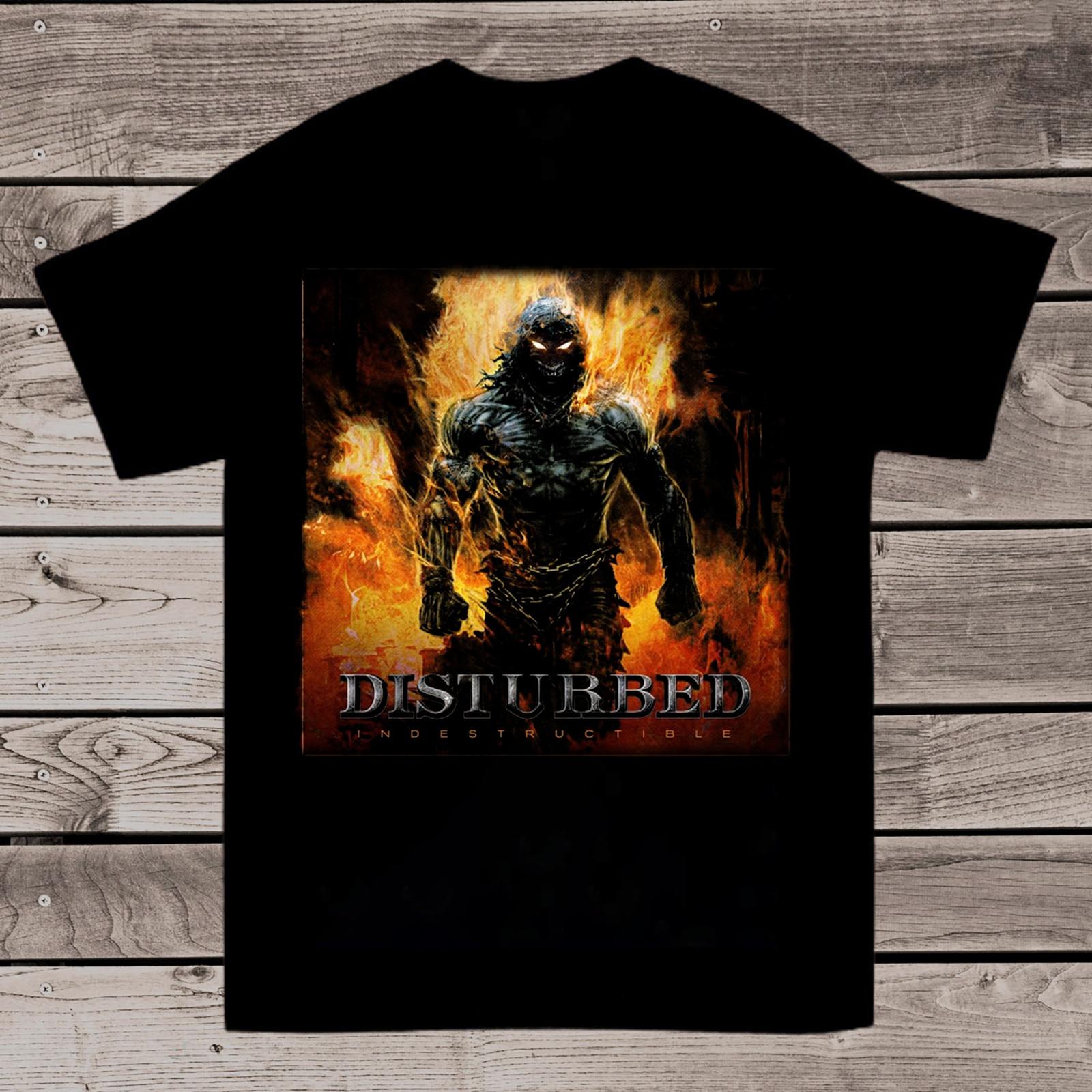 New Disturbed Band Cotton Black T-Shirt XXL