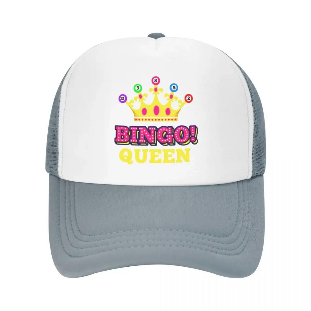 Custom Bingo Queen Baseball Cap Sun Protection Unisex Womens Adjustable Trucker Hat Spring Dad Hat