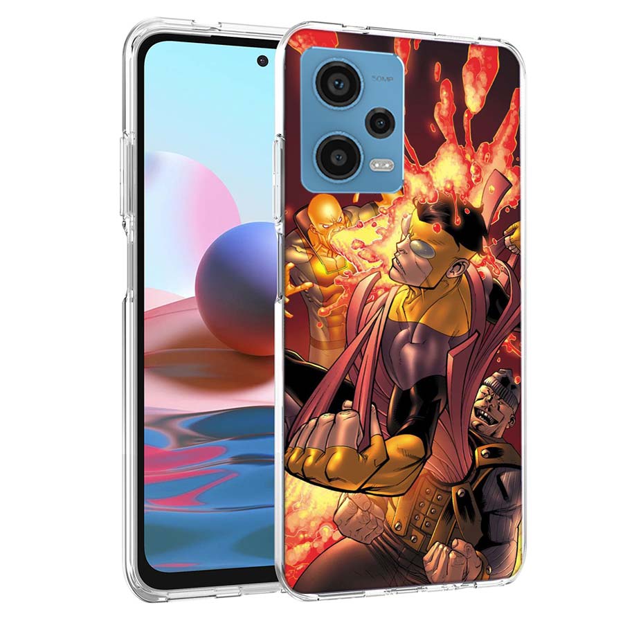 Cartoon Invincible Phone Case For Redmi Note 13 12 14 15 Pro Plus 13R 11 11T 11E 11S 10 Pro 10S 9 9S Cover Cell Clear TPU Capa C