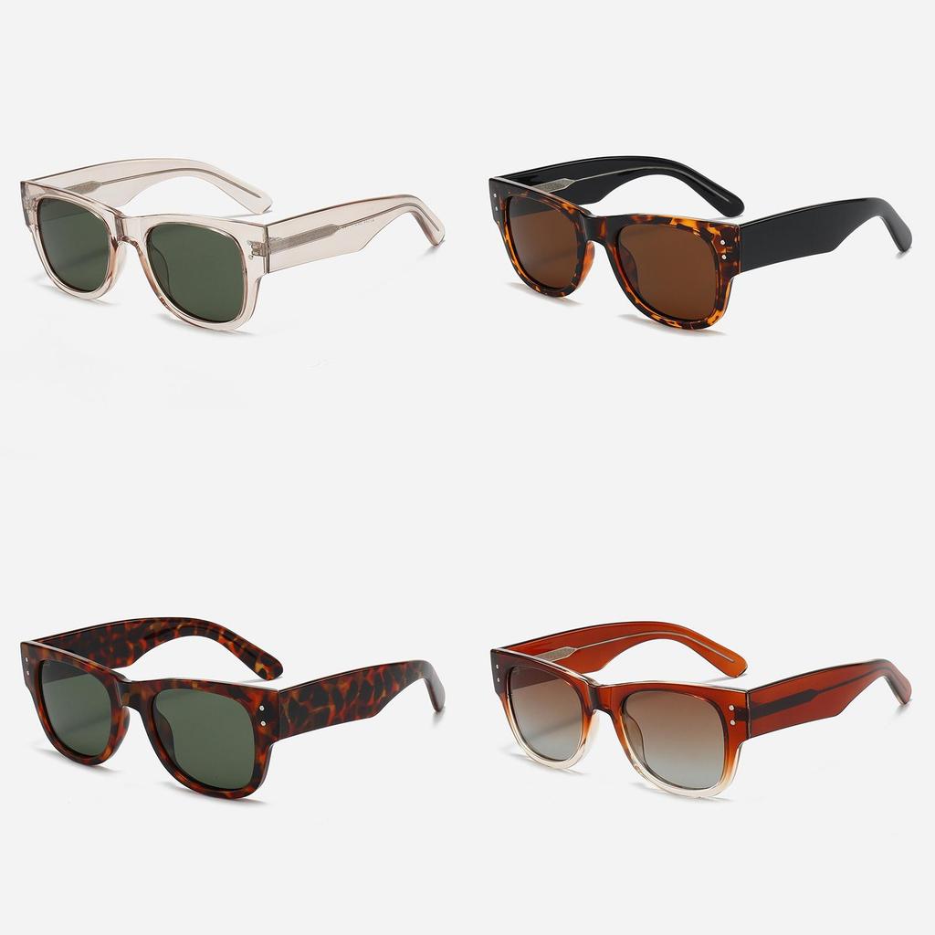 Black Square Polarized Sunglasses For Women Men Uv400 Protection Outdoor Sport Fashion
