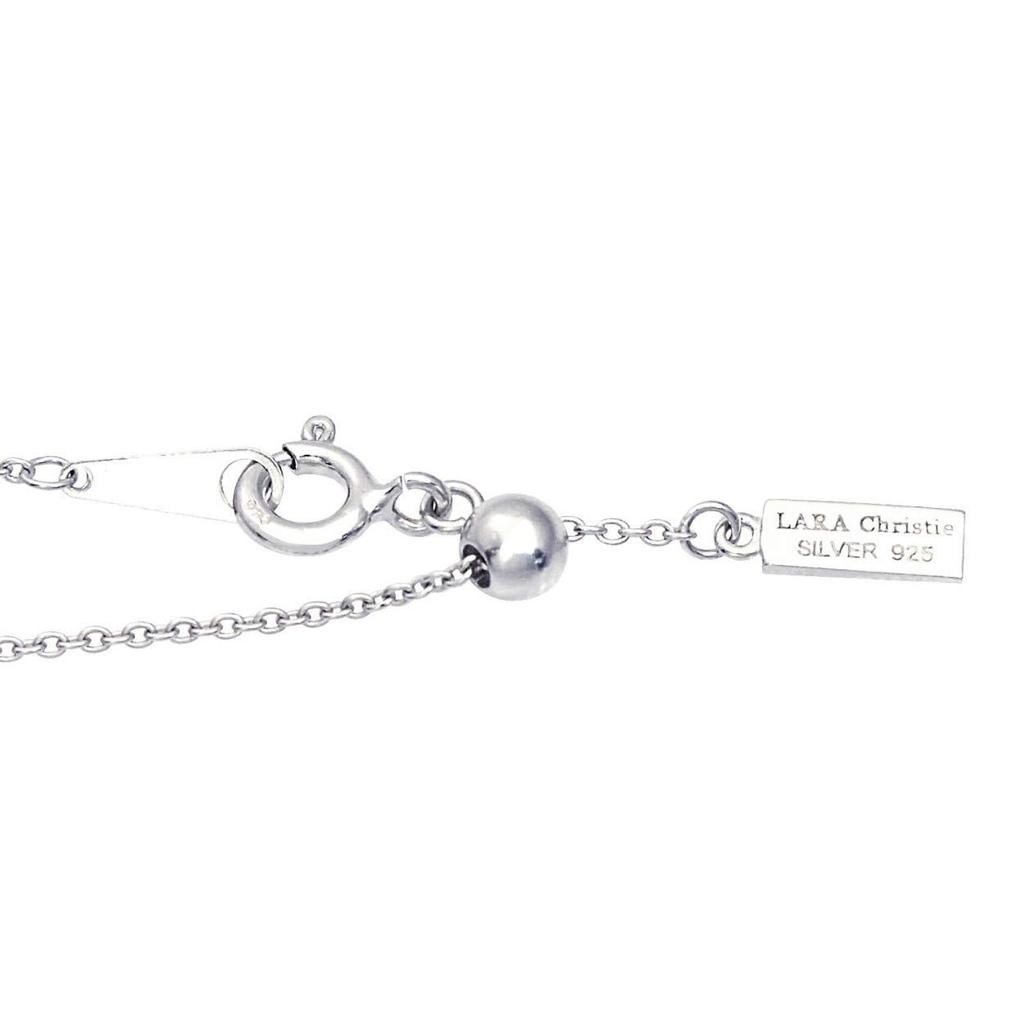 adjustable curb 925 sterling width maximum length [Lara Christie] Slide-type chain, chain, silver, approx. 1mm, 7cm, la03-0001-s