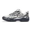 Anta Jump Ballet Style Lightweight Shoes With Detachable Laces Kids Casual Shoes Bright-Silver Black 922618881-3