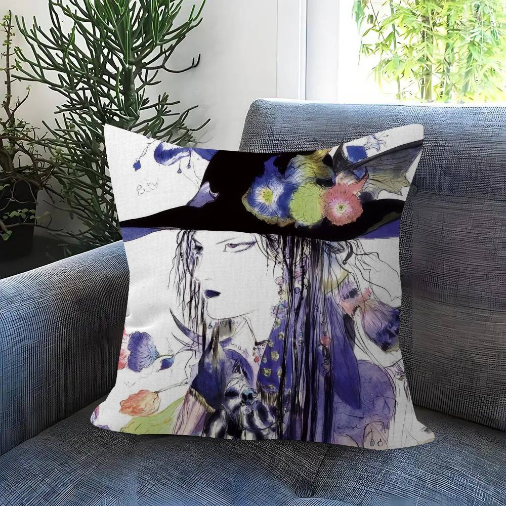 Painting Y-Yoshitaka Amano Art Cushion Cover 30X50 Polyester Sofa Cushions Decorative Throw Pillows Home Decoration Pillowcover