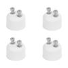 4PCS GU10 To MR16 Adapter Socket Heat Resistant Lamp Holder Converter for LED Halogen Lamp