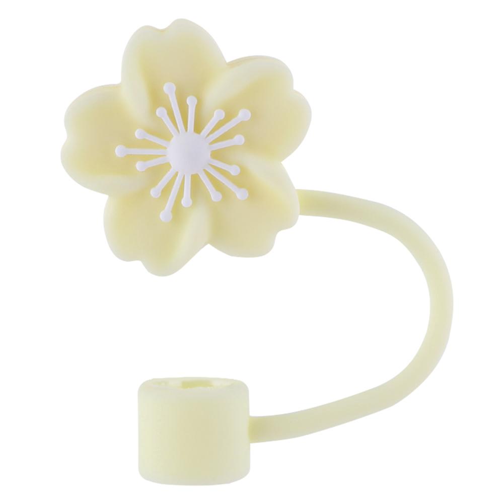 Flower Straw Cover Cap Dust-Proof 10mm Cute Straw Tip Cover Reusable Straw Tips Lids for Stanley Cup Gifts for Kids Party Favors
