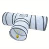 Pet Cat Tunnel Toys Foldable White Pet Cat Kitty Training Interactive Fun Toy For Cats Rabbit Animal Play Tunnel Tube